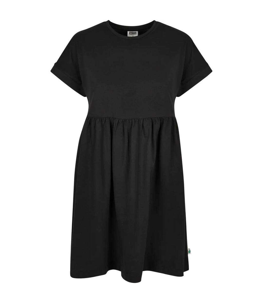 Robe T-shirt Empire Valance Femme Noir Urban Classics-2