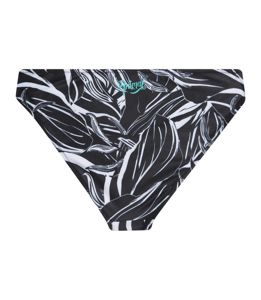 Bas de maillot de bain docks femme noir vif Animal