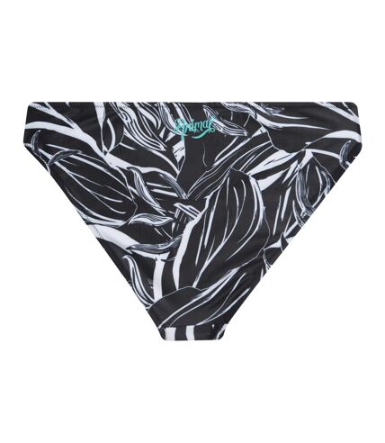 Animal Womens/Ladies Docks Patterned Bikini Bottoms (Jet Black) - UTMW3098