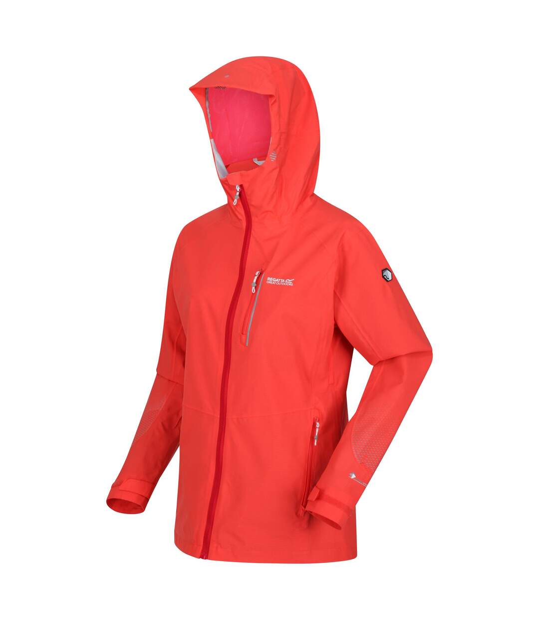 Womens/ladies Highton Pro Waterproof Jacket Papaya Regatta-3