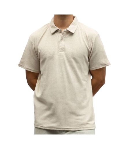Polo beige homme paname brothers eponge