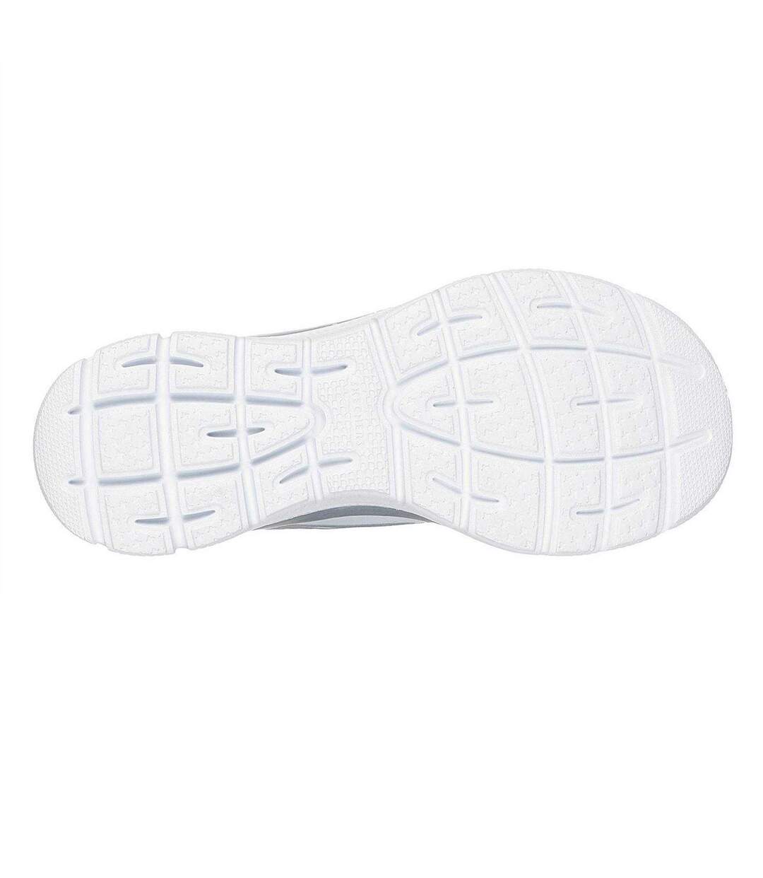 Womens/ladies Glitter Slip-in Trainers White Skechers-4