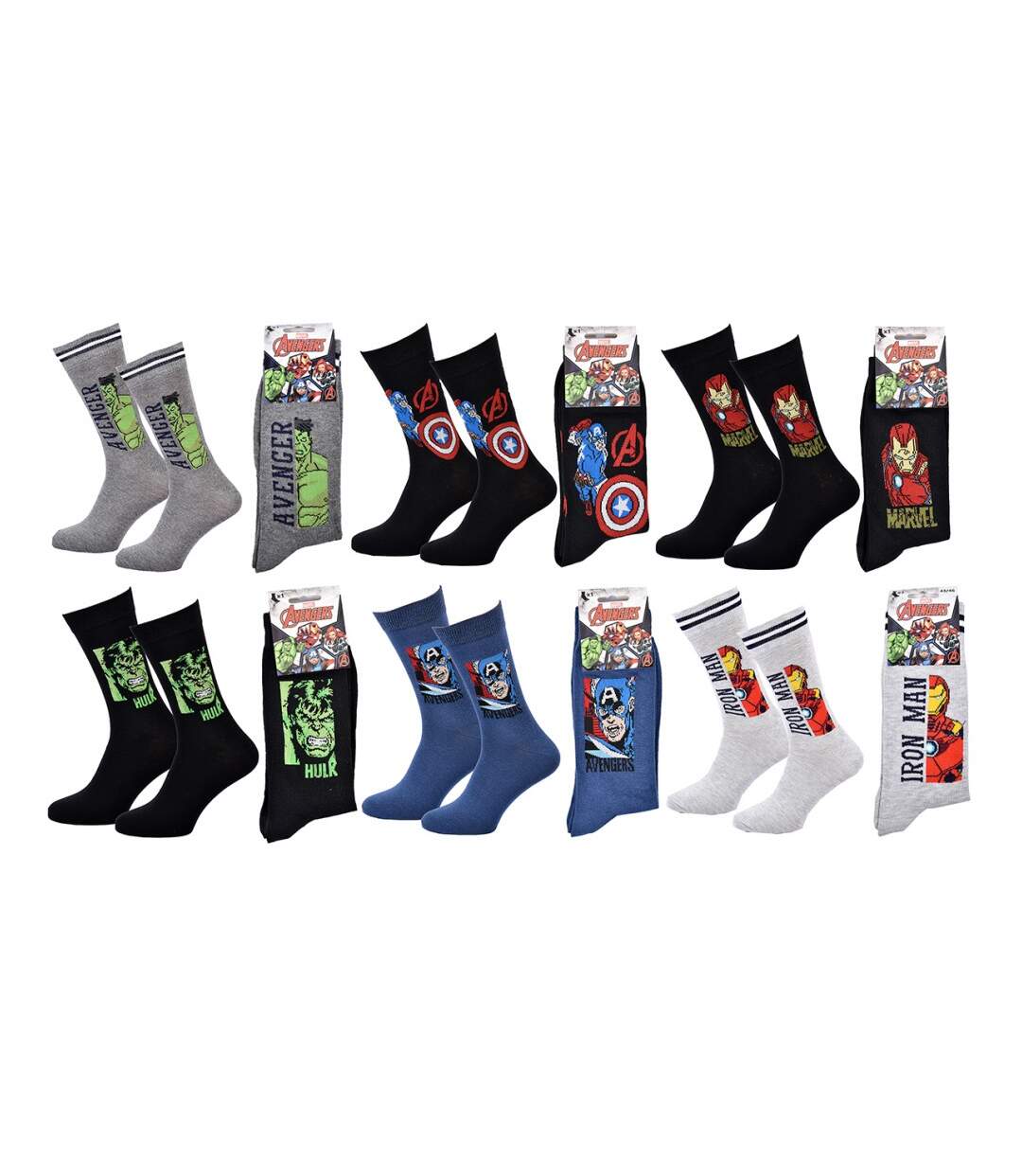 Chaussettes Pack Homme MARVEL AVENGERS - Pack de 6-3