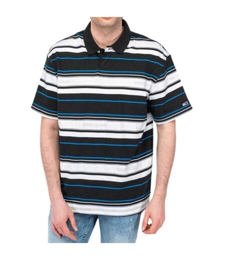 Polo Motif/style Rayé Homme Bleu Blanc Noir Tommy Hilfiger