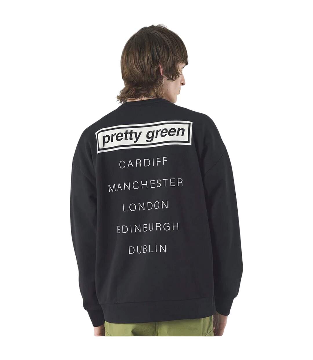 Sweat Live Forever Homme Noir Pretty Green-3