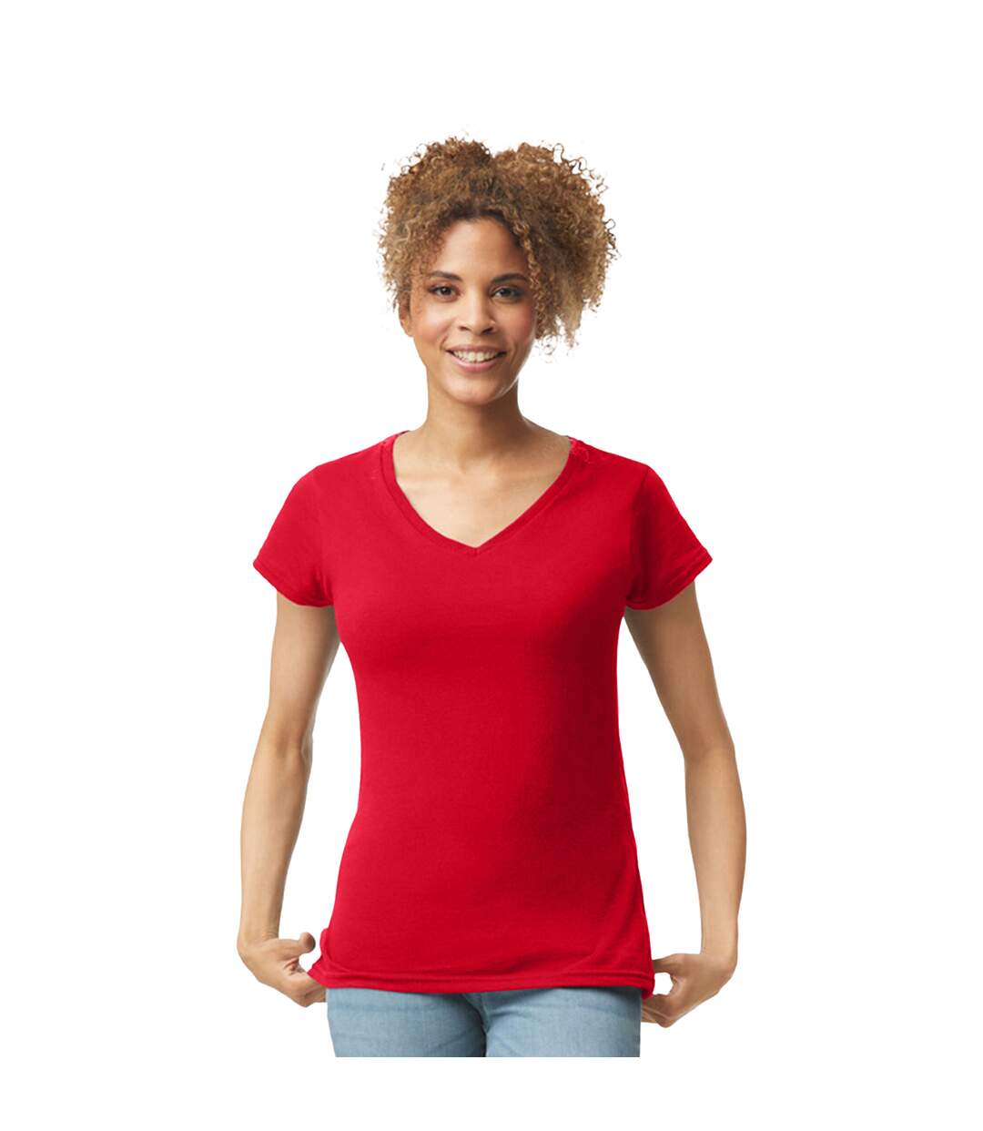 T-shirt Softstyle Femme Rouge Gildan-1