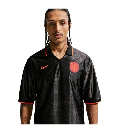 Maillot De Foot Manches Courtes Motif/style Pays-bas Homme Noir Rouge Nike