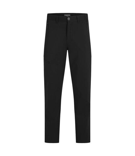 Pantalon Léger Et Uni À Taille Mi-haute Semi-élastiquée Kiwi Pro Homme Noir Craghoppers