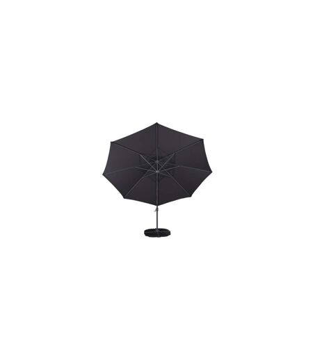 Parasol Déporté Rotatif Leeds 345cm Noir