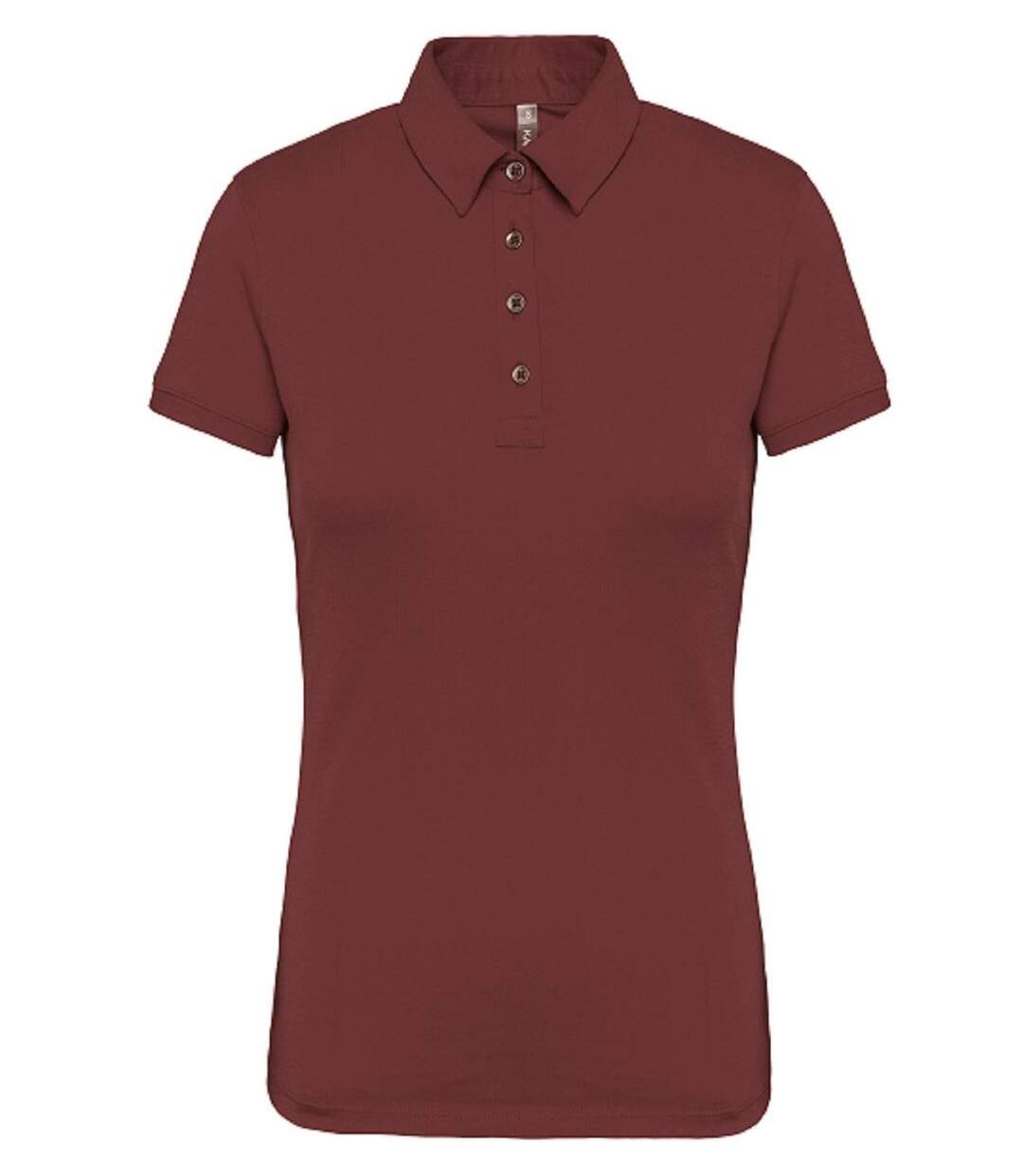 Polo jersey manches courtes - Femme - K263 - rouge vin