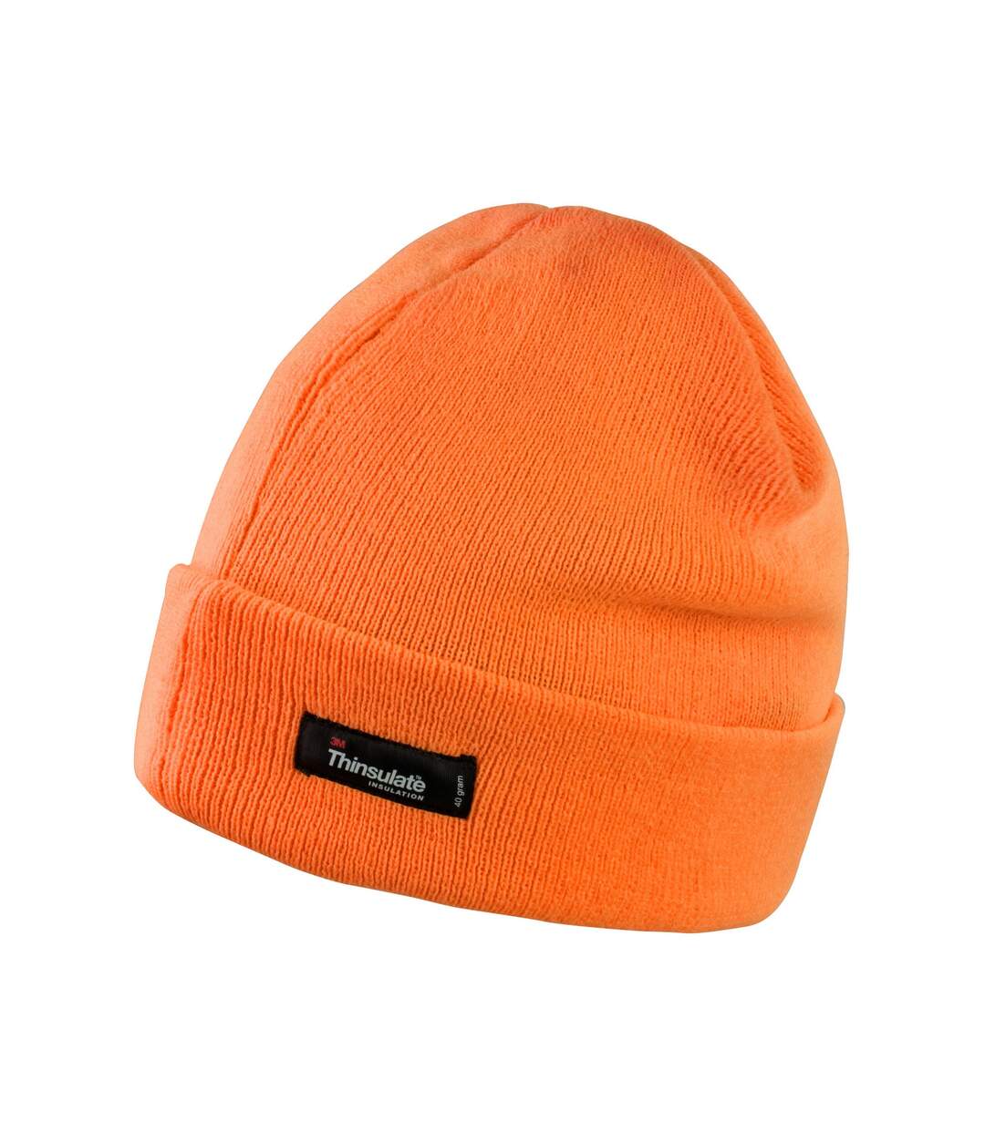 Bonnet adulte orange fluo Result Winter Essentials-1