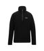 Mens Quarter Zip Fleece Top Black Regatta-2