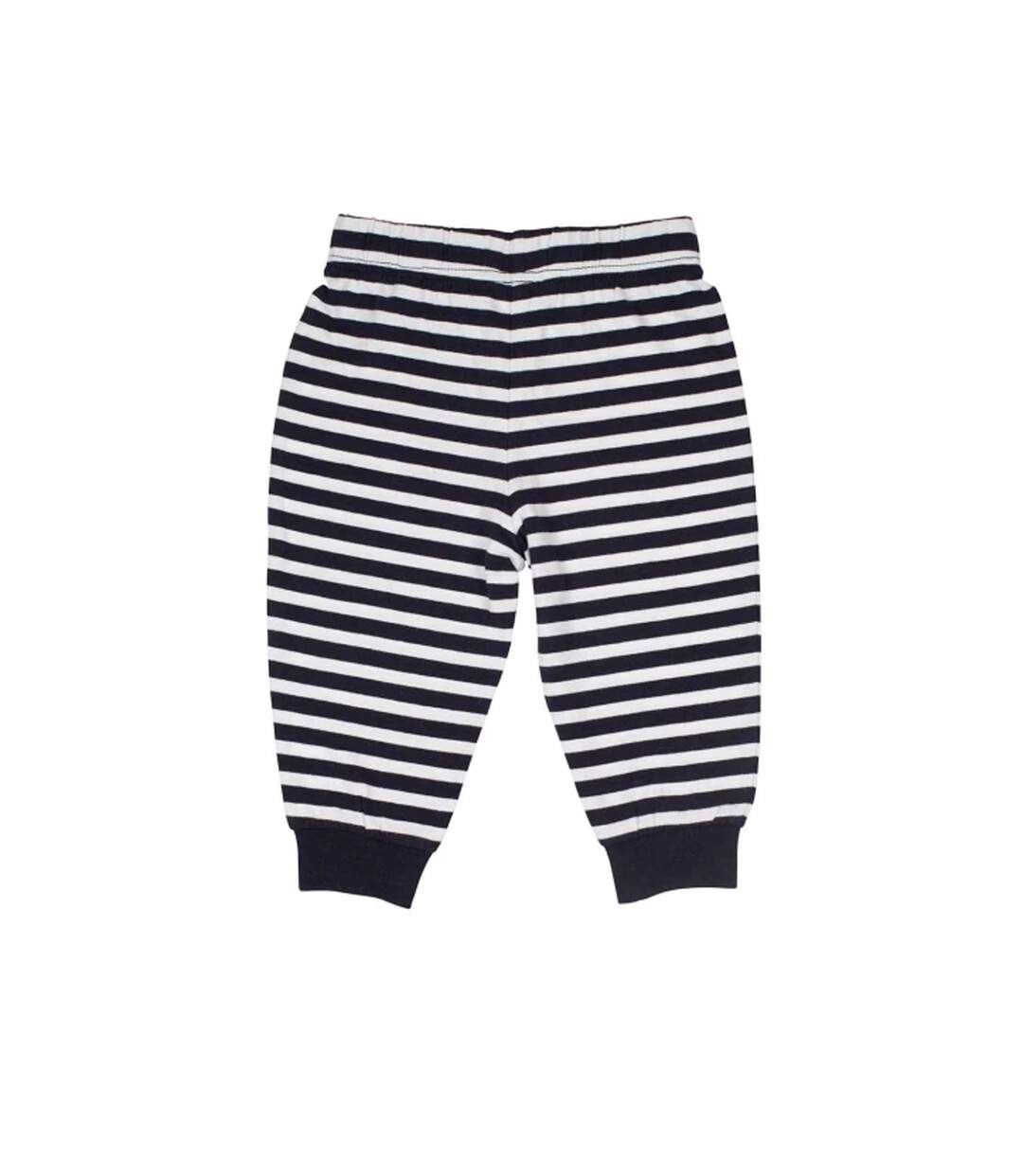 Pantalon de détente bébé bleu marine / blanc à rayures Larkwood-2