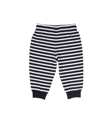 Pantalon de détente bébé bleu marine / blanc à rayures Larkwood