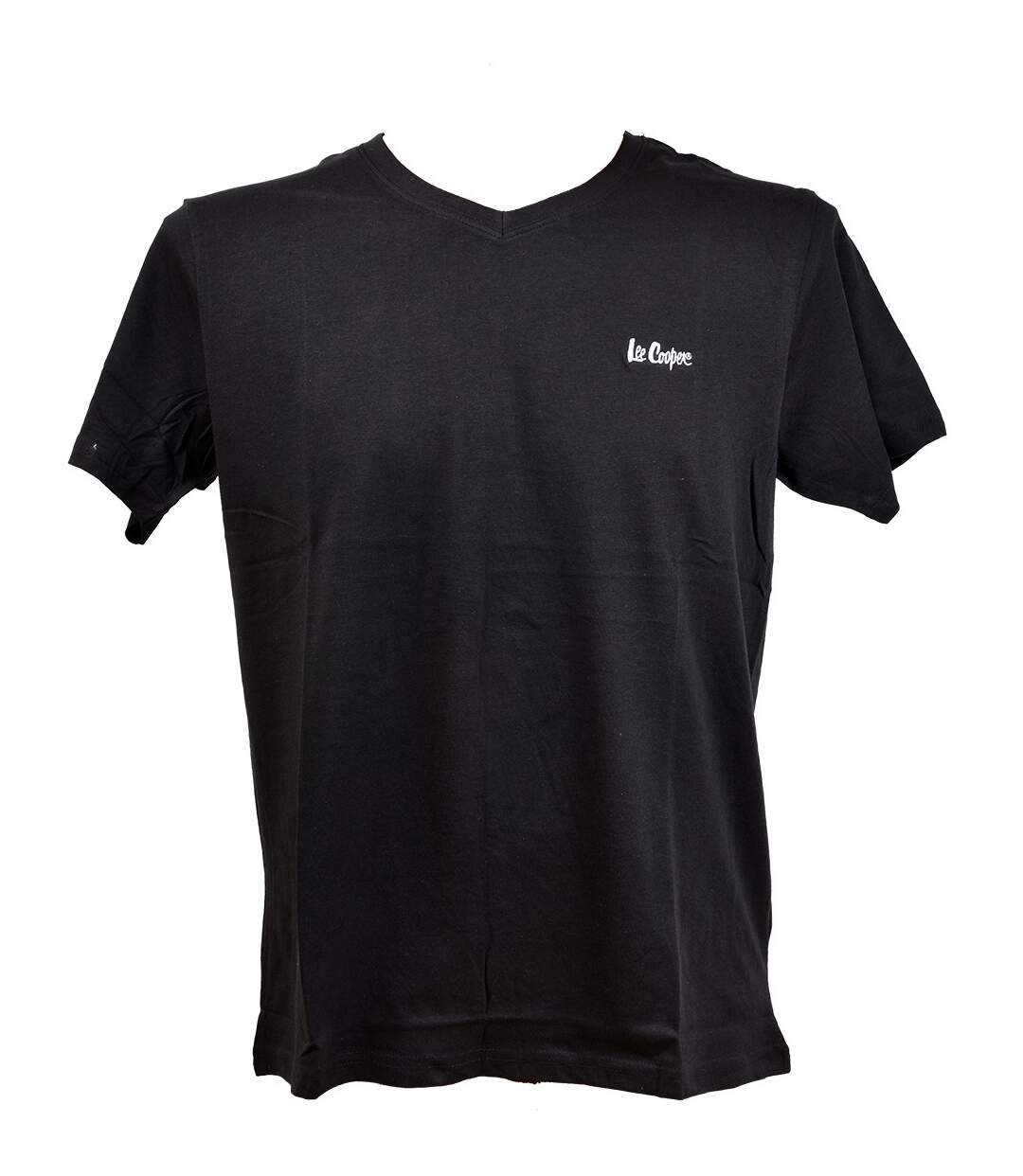 T shirt homme LEE COOPER en Coton Confort et Qualité ILENZO Noir Col V-1