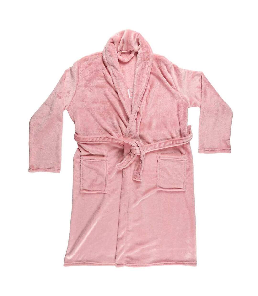 Robe de Chambre Sherpa Flemme de Ouf Rose-1