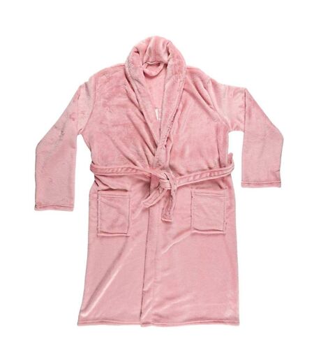 Robe de Chambre Sherpa Flemme de Ouf Rose