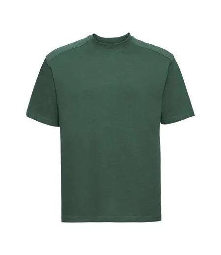 T-shirt Travail Homme Vert Bouteille Russell
