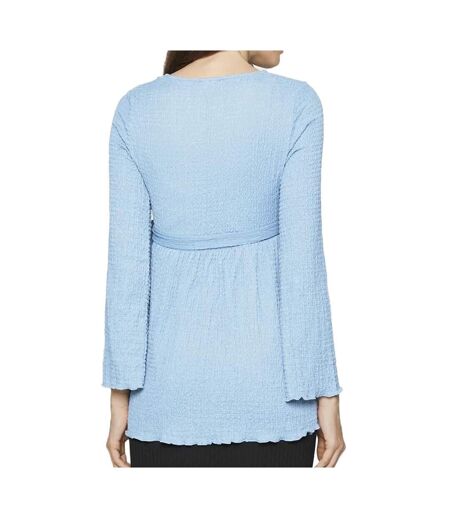 Blouse de Grossesse Bleu Femme Mamalicious Suria Lia - L