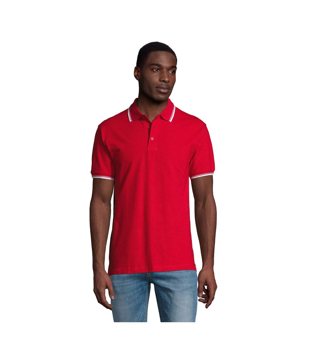 Polo Practice Homme Rouge SOLS-1