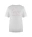 Womens/ladies Love Logo Cotton Casual T-shirt White Love Moschino-1