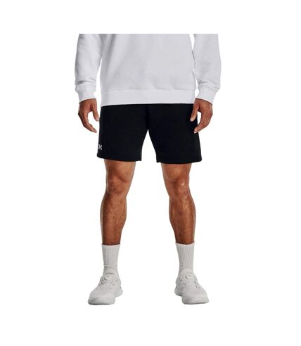 Under Armour Mens Rival Fleece Shorts (Black/White) - UTRW9568