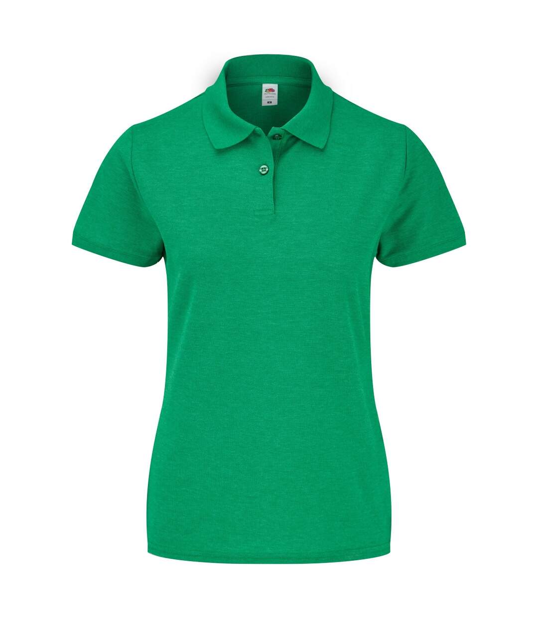 Polo femme vert chiné Fruit of the Loom