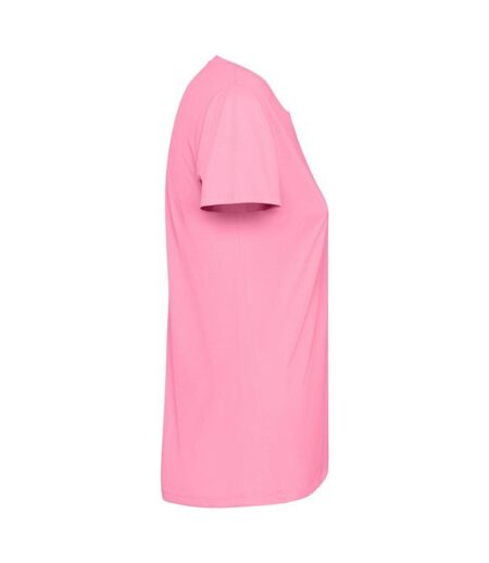 Womens/ladies estoril short-sleeved t-shirt silk pink Roly