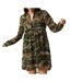Robe imprimé camouflage kaki femme pepe jeans denise - xs-1