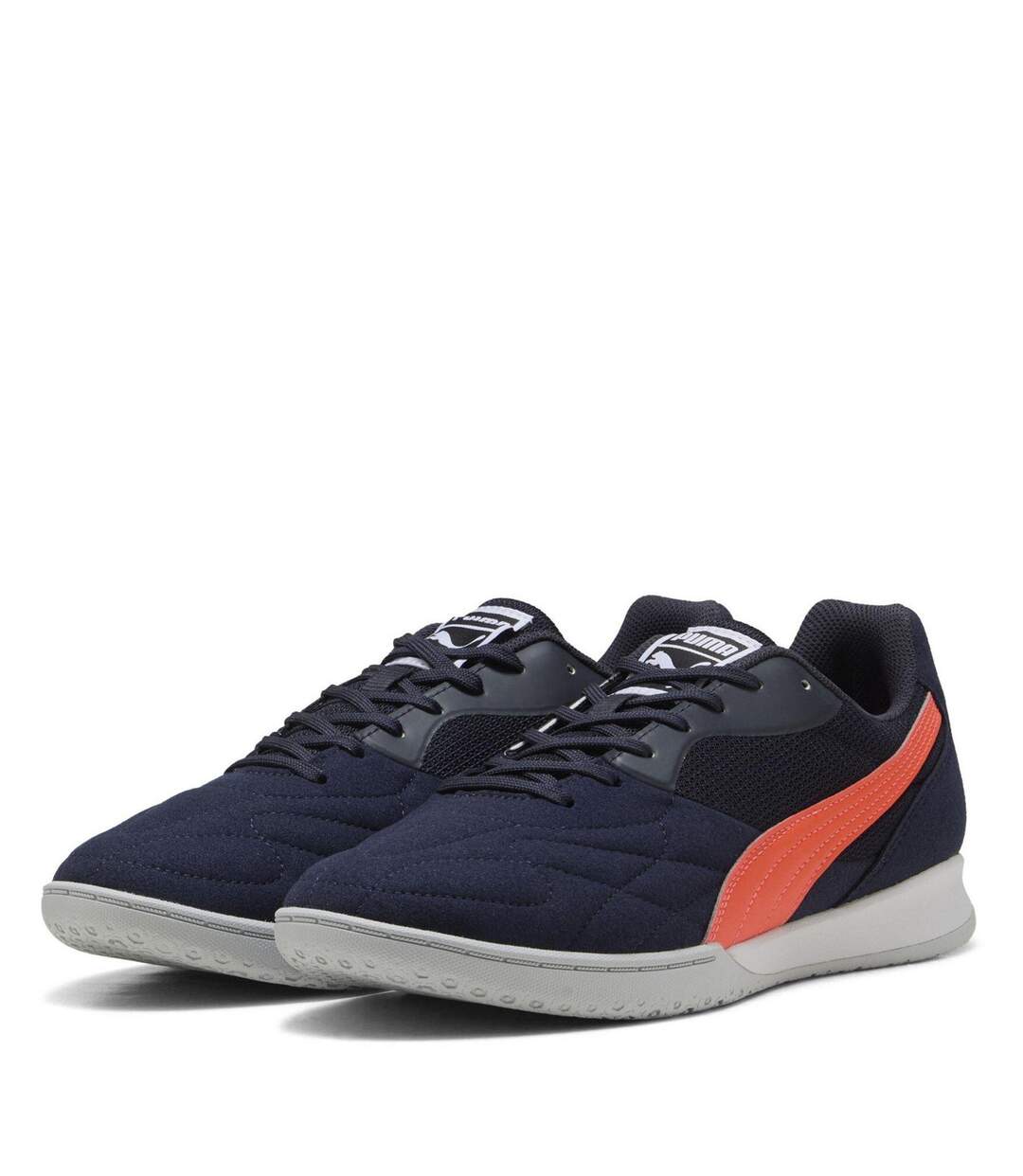 Mens Logo Low Cut Trainers Navy Glow Puma-1