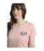 Womens/ladies seashore graphic slub t-shirt dusty rose Weird Fish-3