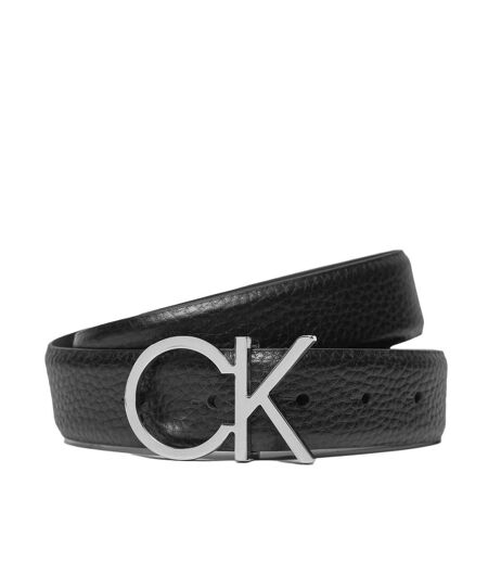 Ceinture Noire Calvin Klein Logo Belt 3.0 - T 85