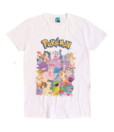 Unisex Adult Characters T-shirt White Pokemon