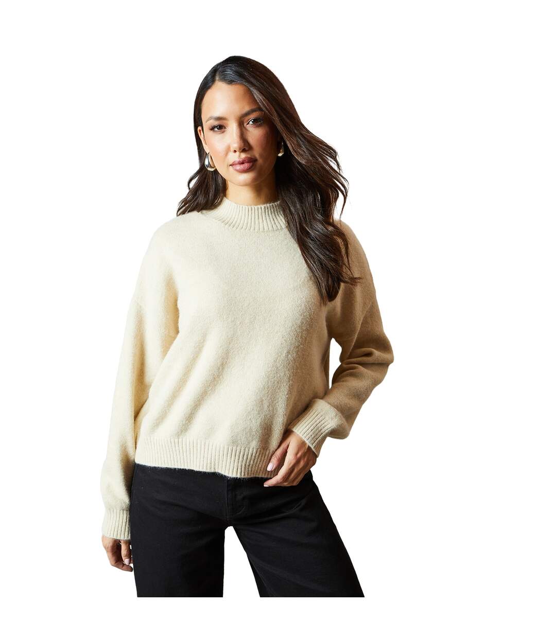 Pull femme beige gris Principles