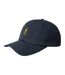 Leather Backstrap Baseball Cap Navy Kangol-1