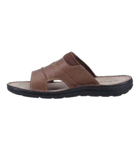 Sandales mules archer homme brun clair Hush Puppies