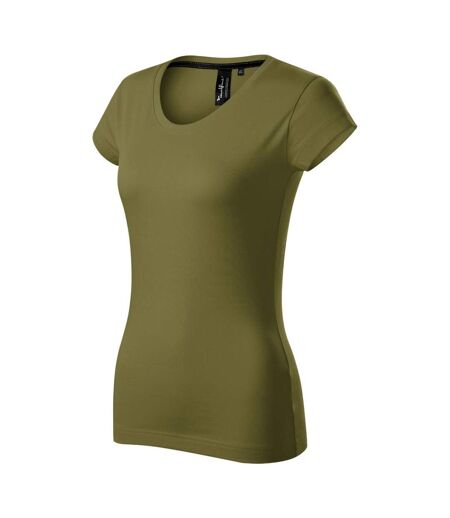 Womens/ladies Exclusive T-shirt Green Malfini