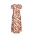 Womens/ladies Elyse V Neck Flutter Midi Dress Multicoloured French Connection-2