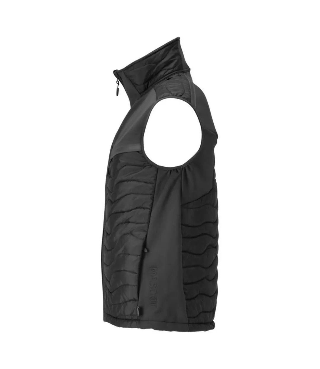 Mens Customised Cli Thermal Gilet Black Mascot-4