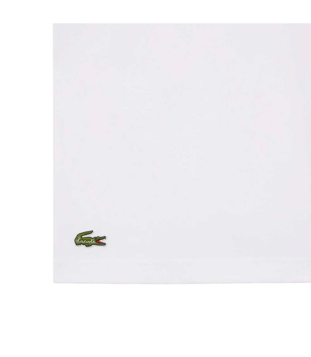 Mens Printed Cotton T-shirt White Lacoste-2