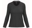 T-shirt manches longues col V - Femme - K382 - bleu marine-1