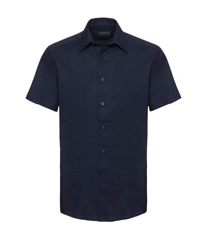 Chemise oxford homme bleu marine vif Russell Collection