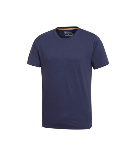 Pack of 2  Mens flint crew neck t-shirt  khaki green/navy blue Mountain Warehouse