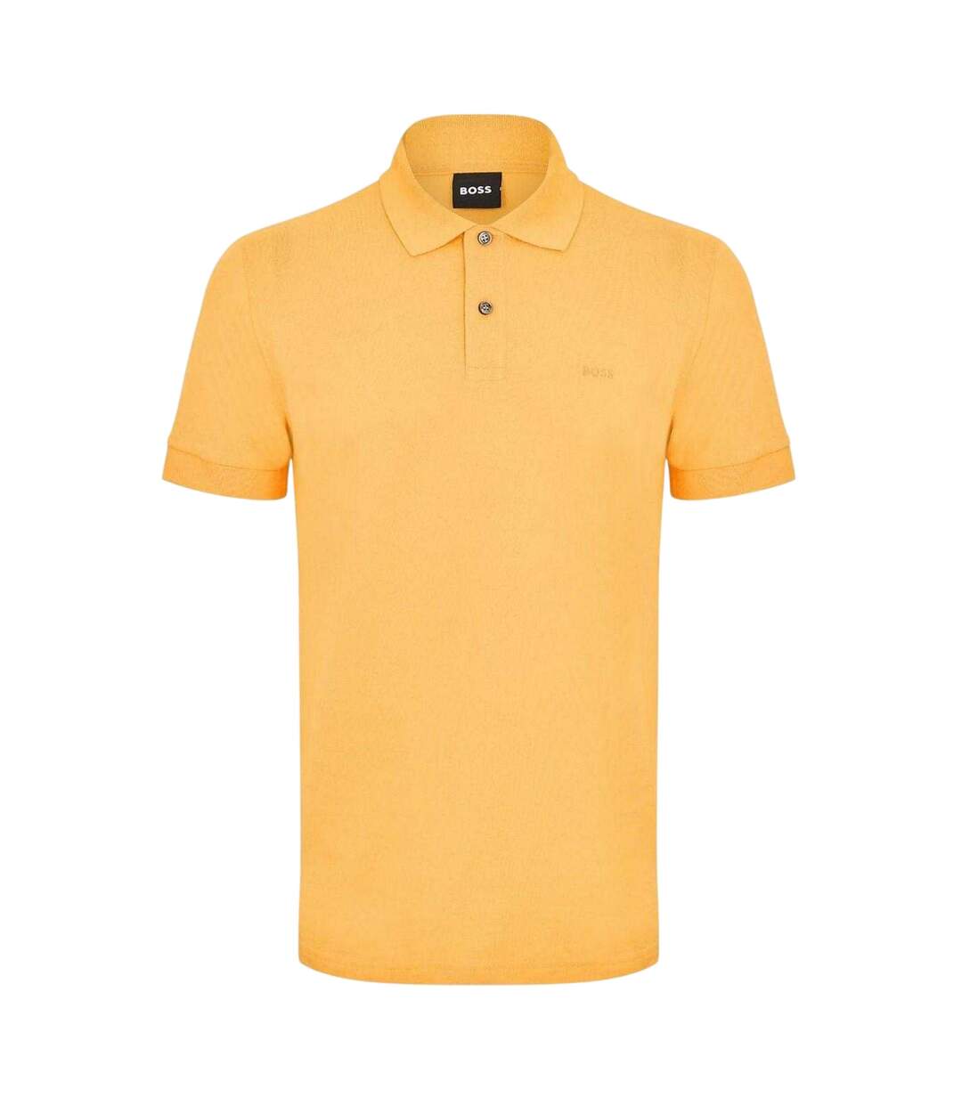 Mens Firenze Cotton Polo Shirt Medium Orange Boss-1
