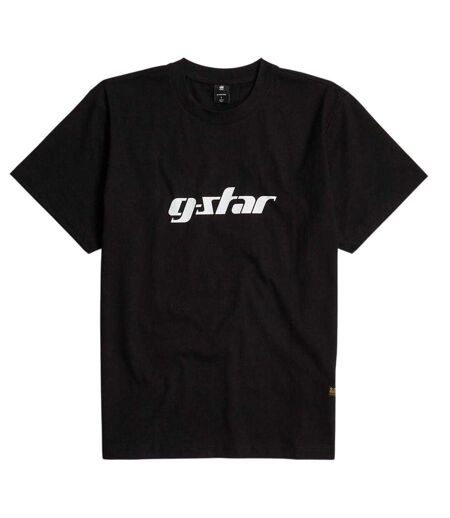 Unisex Adult Cursive Logo Regular T-shirt Dark Black G-Star