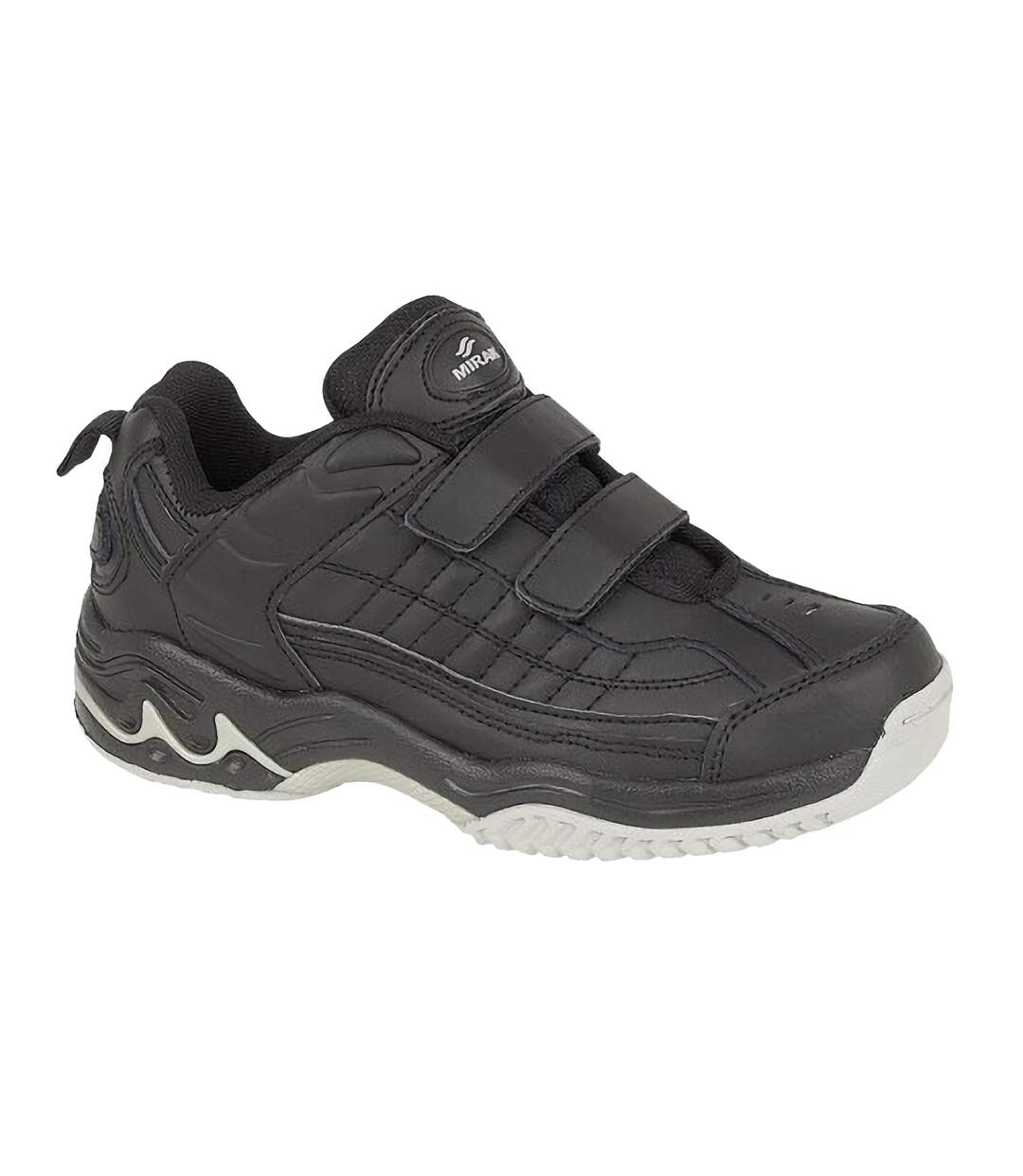 Mirak Contender Touch Fastening Trainer / Womens Trainers / Unisex Sports (Black) - UTFS928-1