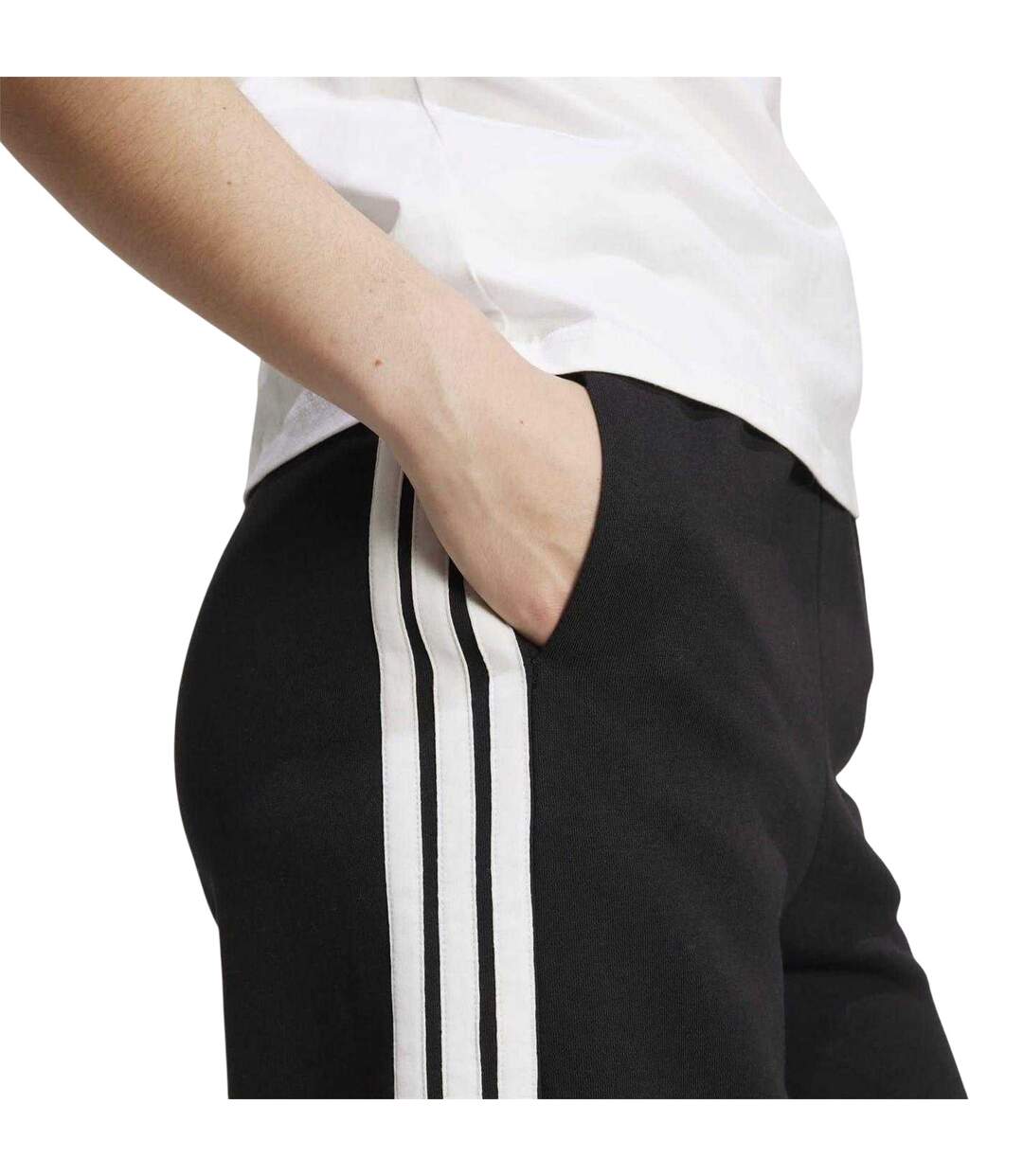 Pantalon Motif/style 3 Rayures Femme Noir Blanc Adidas-3