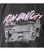 Crop top femme loose acid wash et print devant Car Vondutch