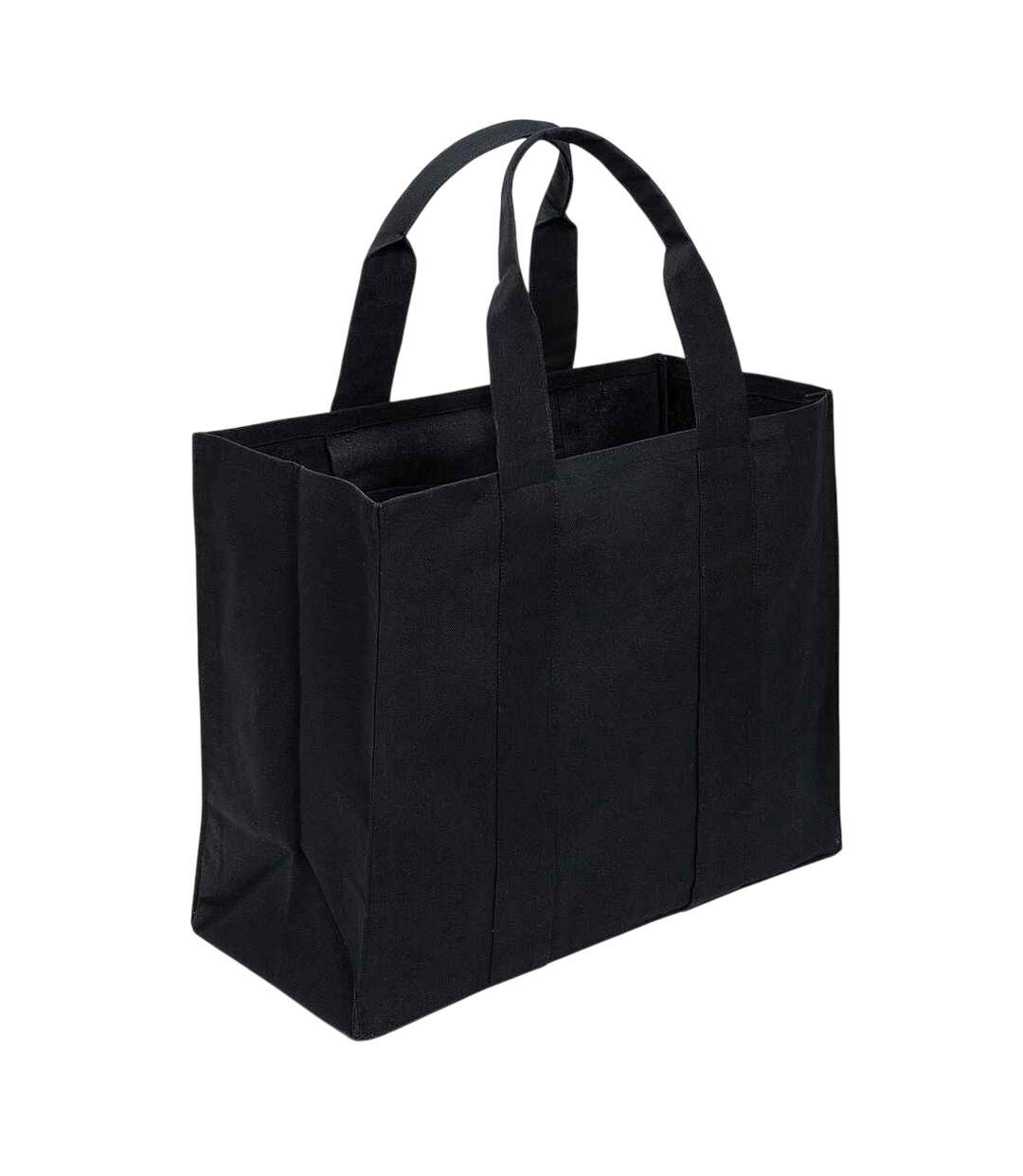 Wrap canvas tote bag one size black/black Brand Lab-1