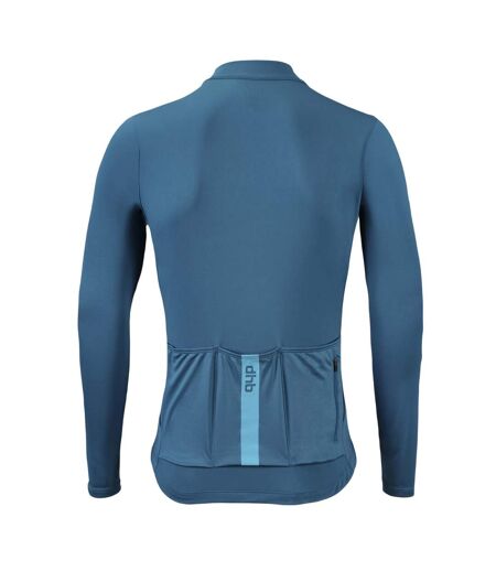 Mens Blok Lightweight Long-sleeved Cycling Jersey Ink Blue Dhb